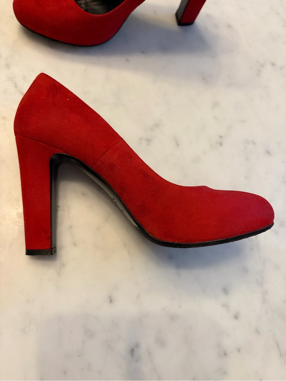 loriblu luxury Italian Designer Red‎ Suede Heels Size 38 - Picture 4 of 16